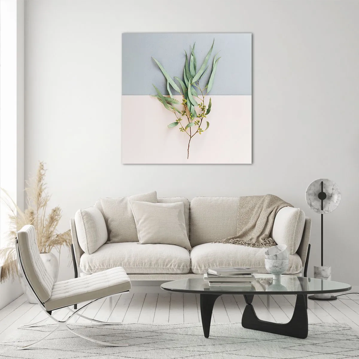 Cuadro sobre vidrio - Impresiones sobre Vidrio - La sutileza del pastel - 70x70 cm