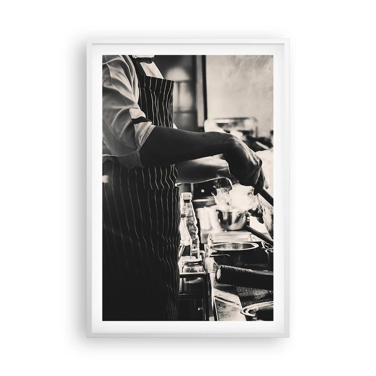 Póster en marco blanco - Alquimia de sabores - 61x91 cm