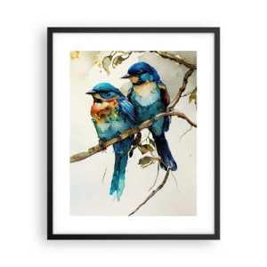 Póster en marco negro - ¿Ofendido? - 40x50 cm