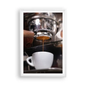 Póster en marco blanco - El mejor momento del día - 61x91 cm