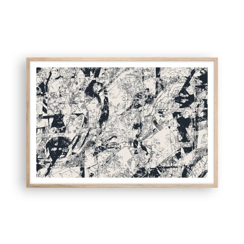 Póster en marco roble claro - La interpenetración de los opuestos - 91x61 cm