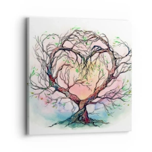 Cuadro sobre lienzo - Impresión de Imagen - Juntos contra los vientos - 40x40 cm