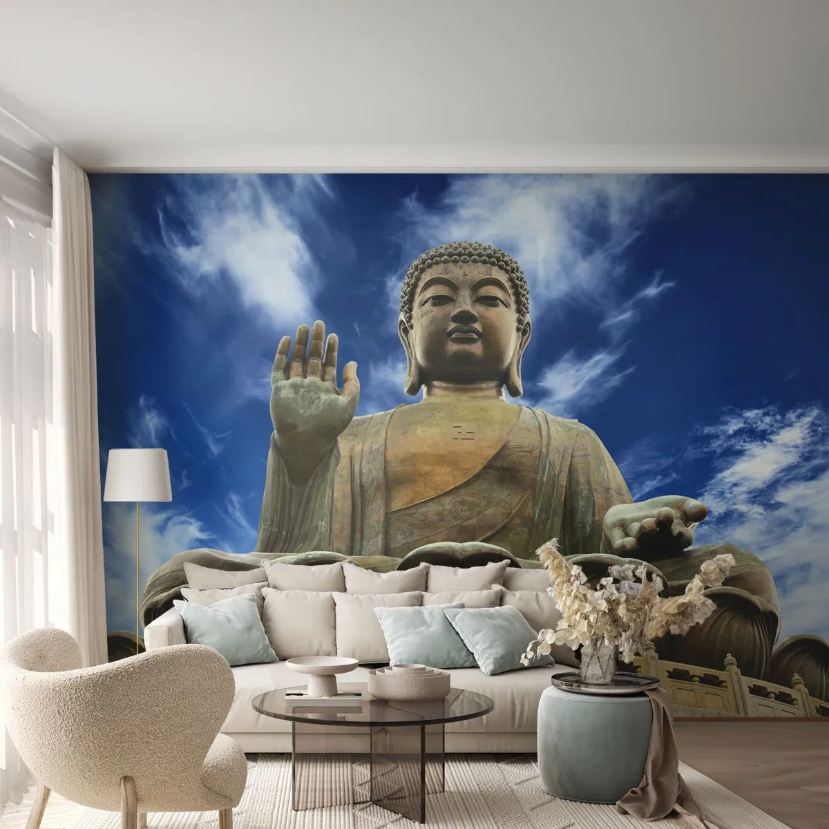 Fotomural Premium Canvas - Vivir sin miedo - Buda, Religión, Asia - 250x175 cm