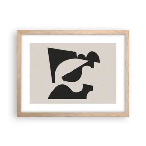 Póster en marco roble claro - Para automontaje - 40x30 cm