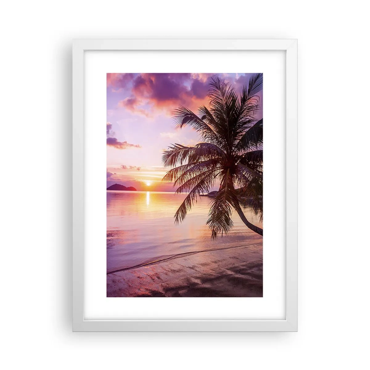 Póster en marco blanco - Hermosura hasta el horizonte - 30x40 cm