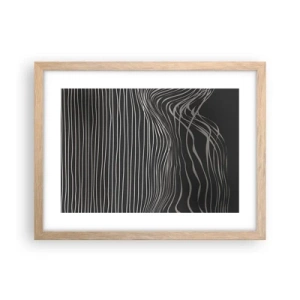 Póster en marco roble claro - Ritmo y acento - 40x30 cm