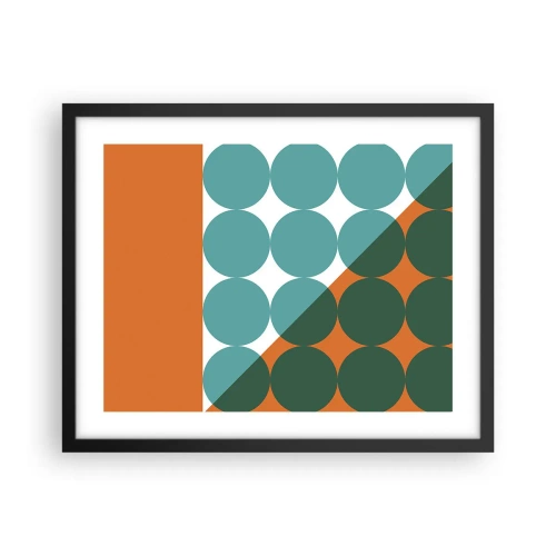 Póster en marco negro - Hacia arriba y en diagonal - 50x40 cm