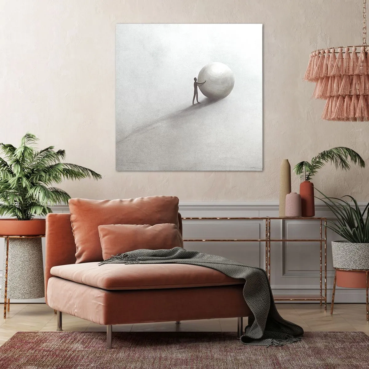 Cuadro sobre lienzo - Impresión de Imagen - El juego de la vida - 30x30 cm