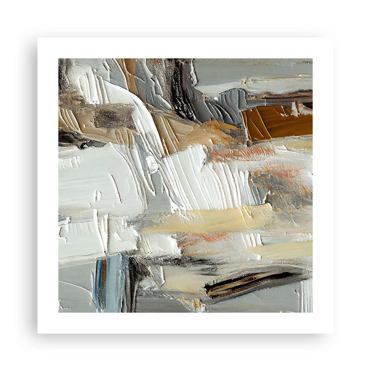 Póster - Estratificación de colores - 50x50 cm