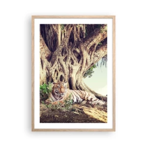 Póster en marco roble claro - Una visión desde el Génesis - 50x70 cm