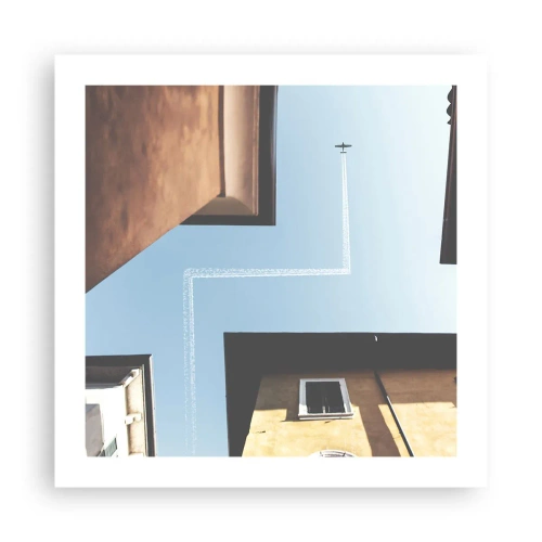 Póster - Por encima del laberinto urbano - 50x50 cm