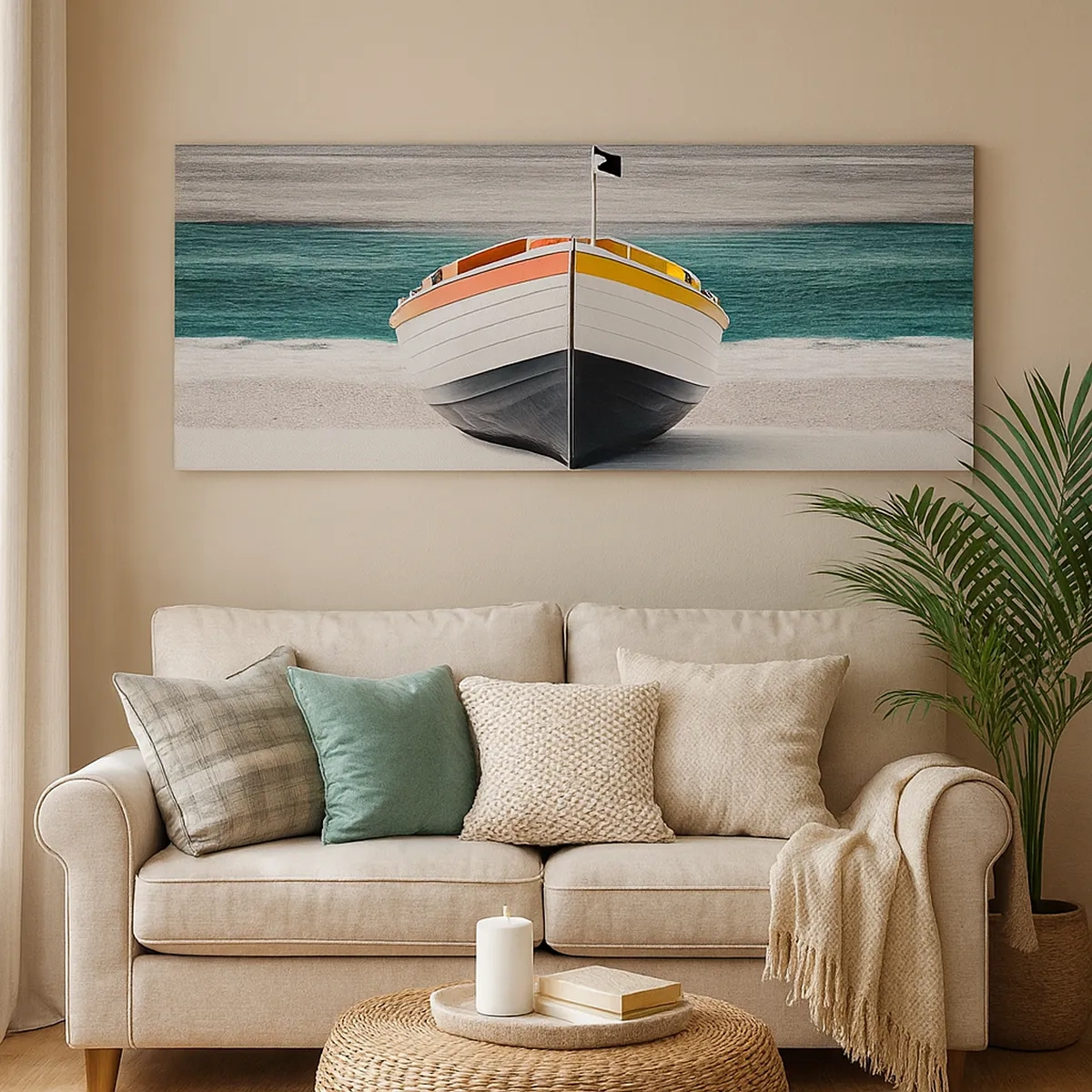 Cuadro sobre lienzo - Impresión de Imagen - En su lugar exacto - 30x30 cm