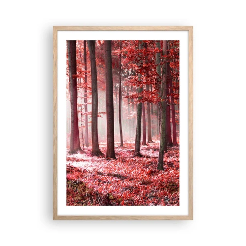 Póster en marco roble claro - Rojo como el que más - 50x70 cm