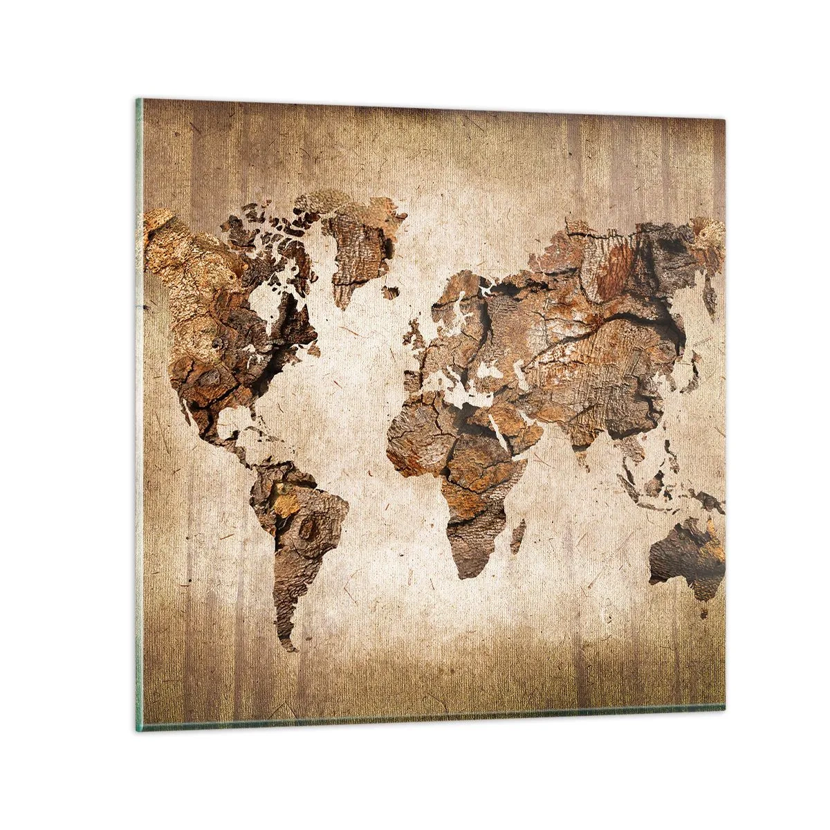 Cuadro sobre vidrio - Impresiones sobre Vidrio - El descubrimiento del mundo - 30x30 cm