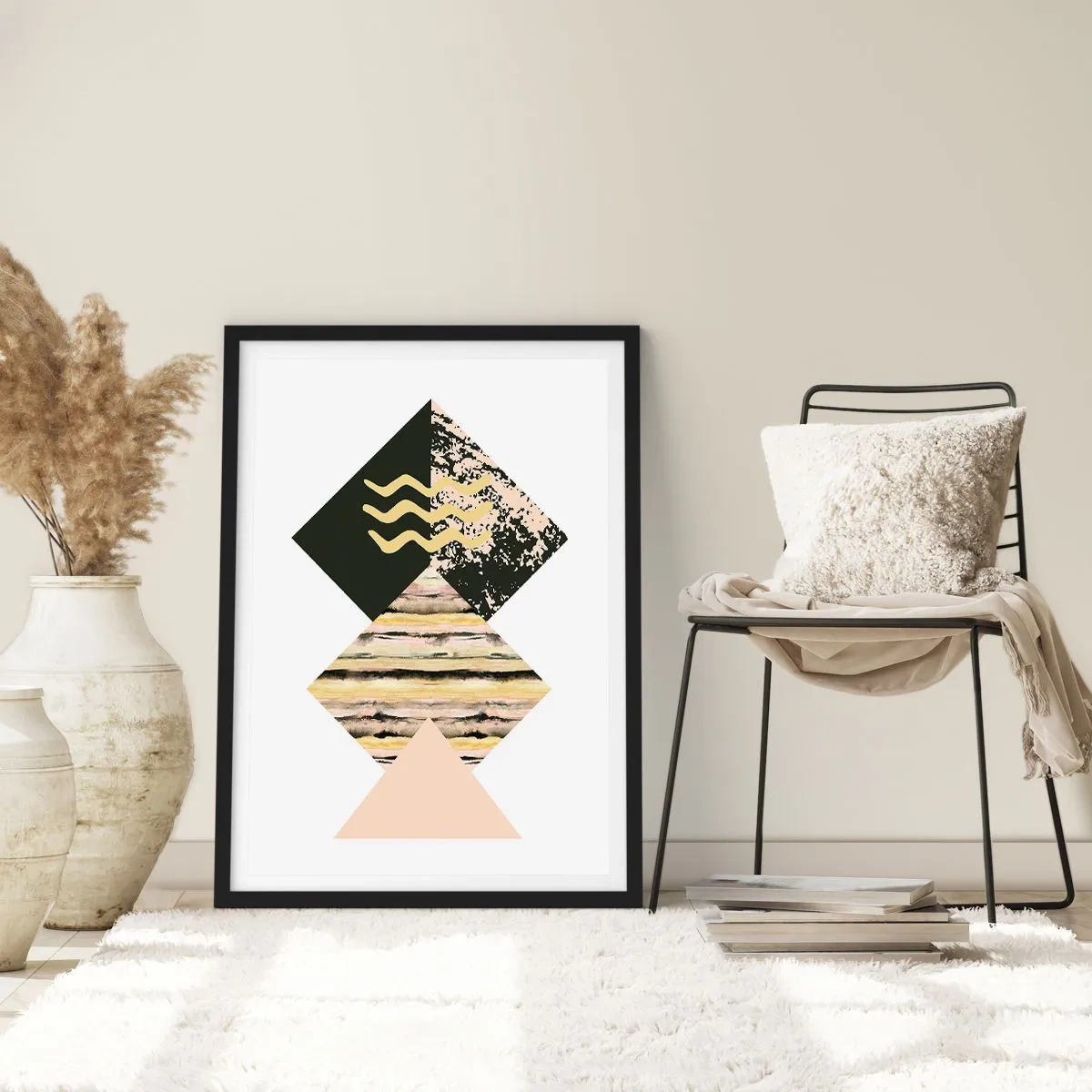 Póster en marco negro - No es tan sencillo - 70x100 cm