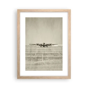 Póster en marco roble claro - Como siempre, preparado - 30x40 cm