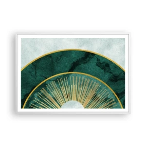 Póster en marco blanco - Un sistema solar diferente - 100x70 cm