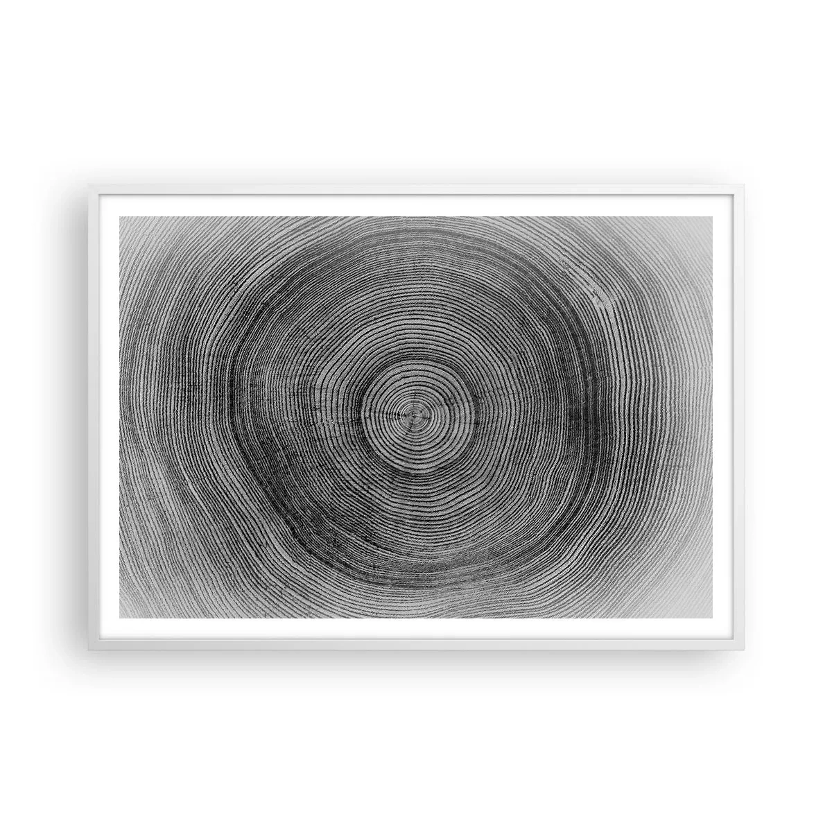 Póster en marco blanco - El paso del tiempo - 100x70 cm