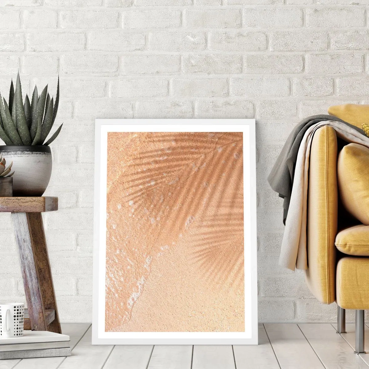 Póster en marco blanco - La sombra de un verano caluroso - 30x40 cm