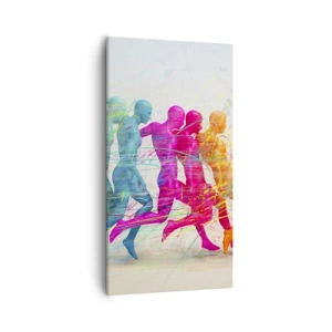 Cuadro sobre lienzo - Impresión de Imagen - Armonía del movimiento - 55x100 cm