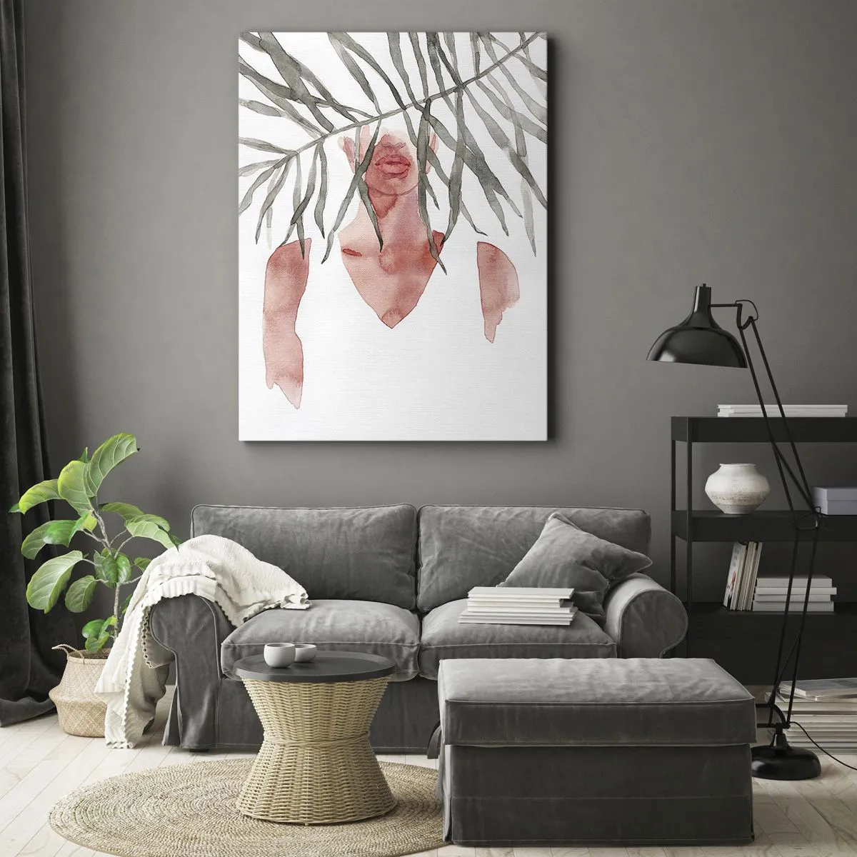 Cuadro sobre lienzo - Impresión de Imagen - Dama del trópico - 70x100 cm