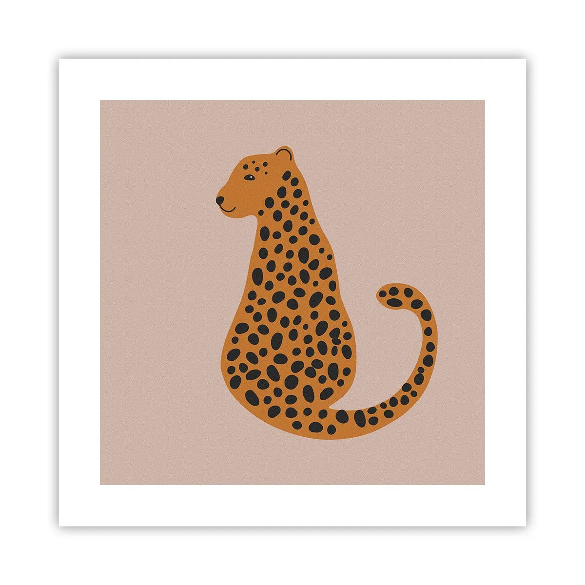 Póster - El estampado de leopardo está de moda - 40x40 cm