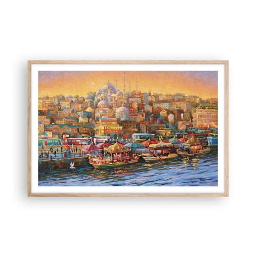 Póster en marco roble claro - Una historia en Estambul - 91x61 cm