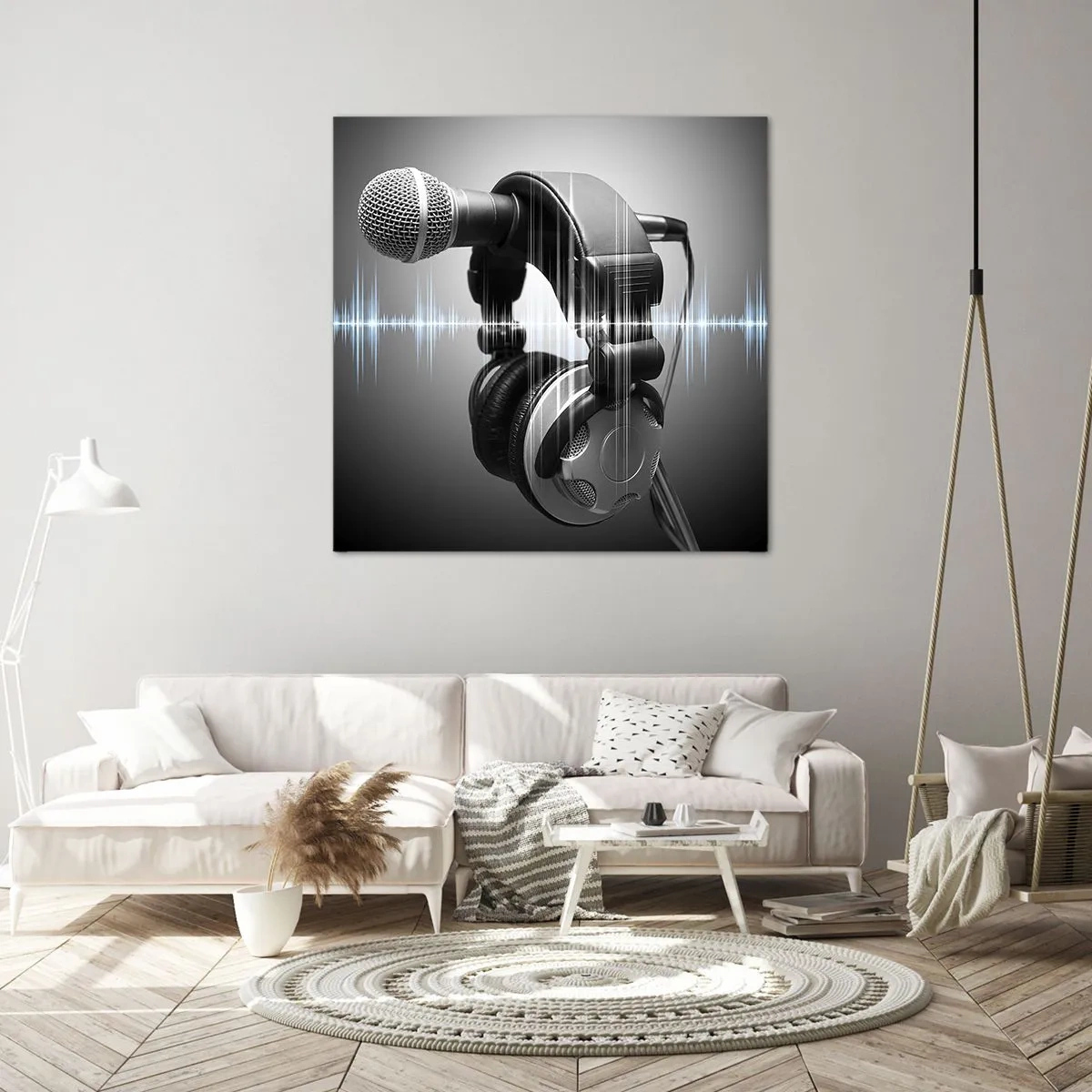 Cuadro sobre lienzo - Impresión de Imagen - Todavía se puede escuchar el canto - 60x60 cm