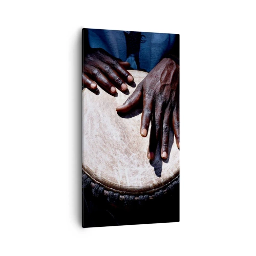 Cuadro sobre lienzo - Impresión de Imagen - Vive a tu ritmo - 55x100 cm