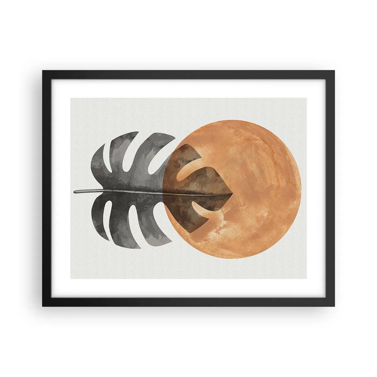 Póster en marco negro - Siempre el sol - 50x40 cm