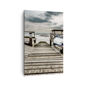 Cuadro sobre lienzo - Impresión de Imagen - La playa del norte - 80x120 cm