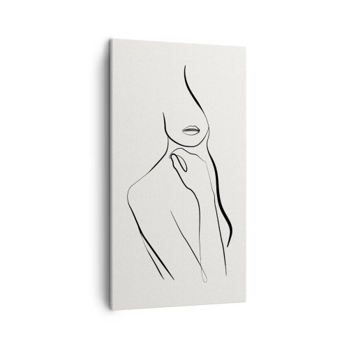 Cuadro sobre lienzo - Impresión de Imagen - Una ola de melancolía - 45x80 cm