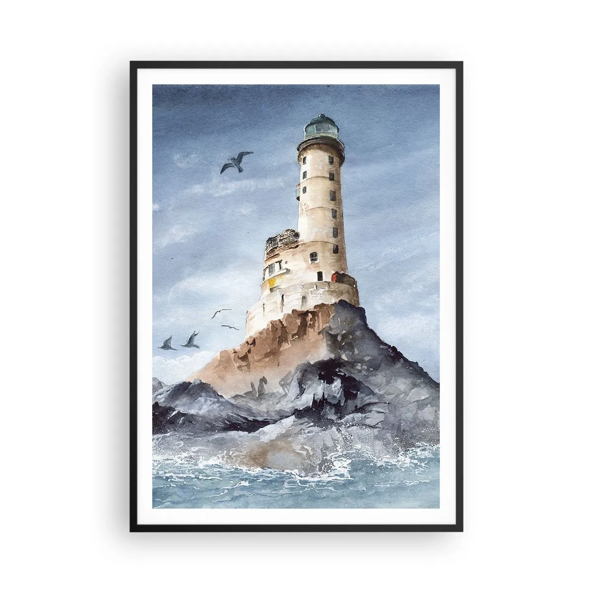 Póster en marco negro - Invencible - 70x100 cm