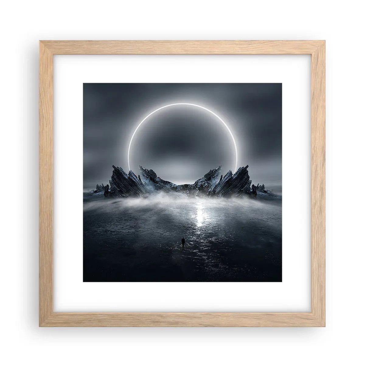 Póster en marco roble claro - El final del cuento - 30x30 cm