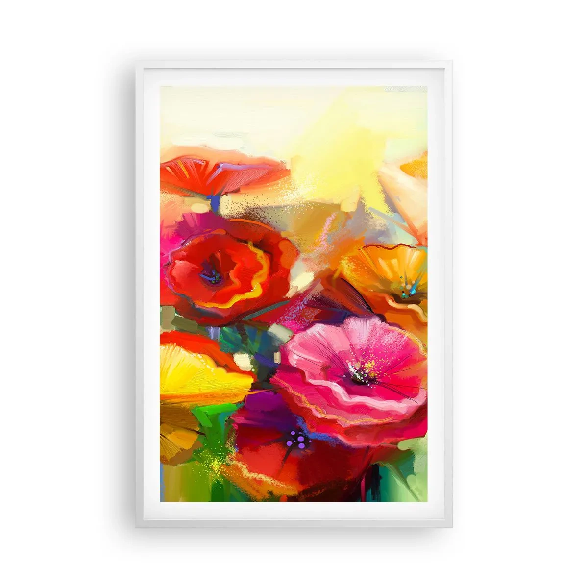 Póster en marco blanco - No solo rojo - 61x91 cm