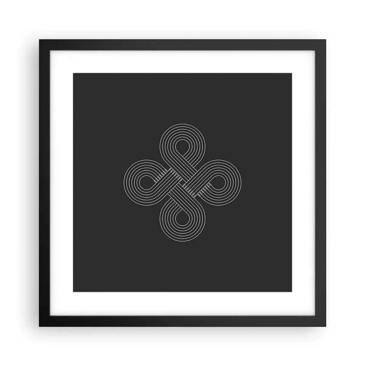 Póster en marco negro - El espíritu celta - 40x40 cm