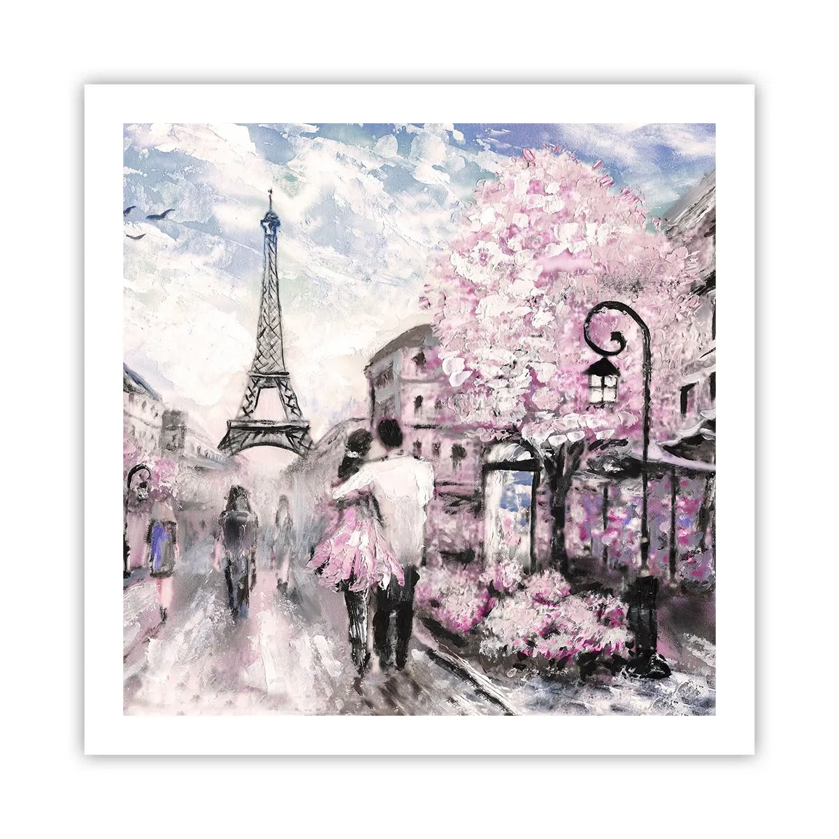 Póster - La ciudad del amor - 60x60 cm