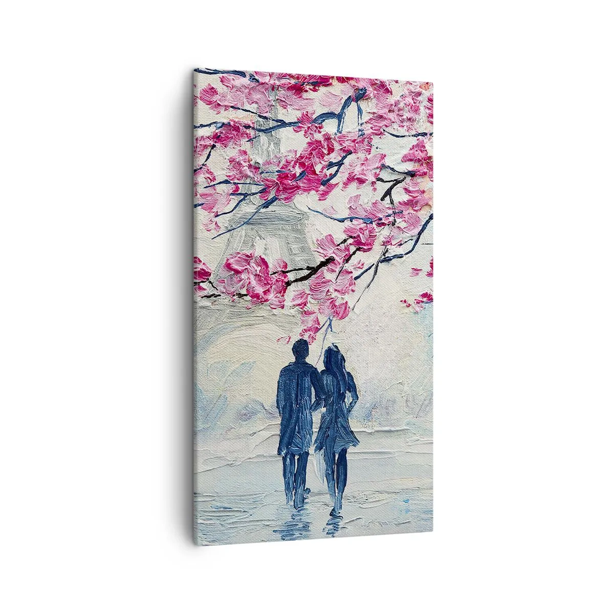 Cuadro sobre lienzo - Impresión de Imagen - Un paseo romántico - 45x80 cm