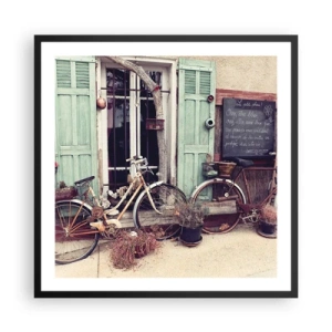 Póster en marco negro - La vida rural - 60x60 cm