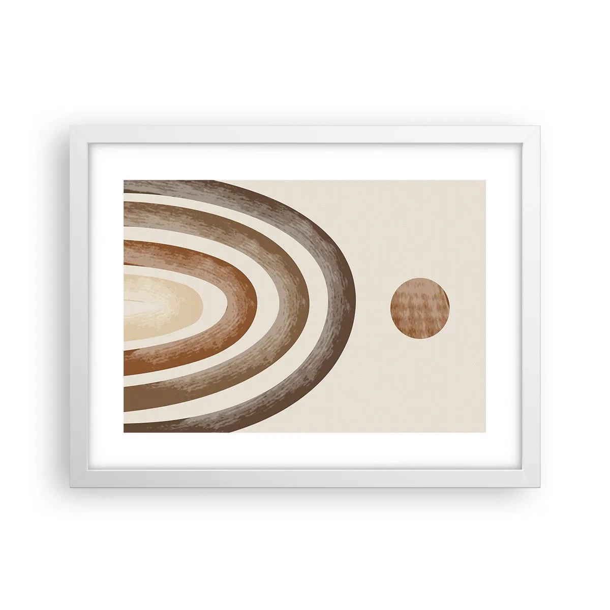 Póster en marco blanco - En otro mundo - 40x30 cm