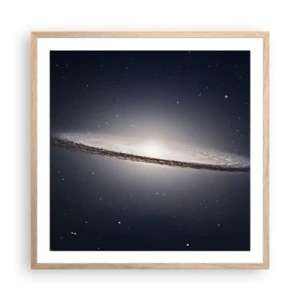 Póster en marco roble claro - Érase una vez en una galaxia muy, muy lejana.... - 60x60 cm