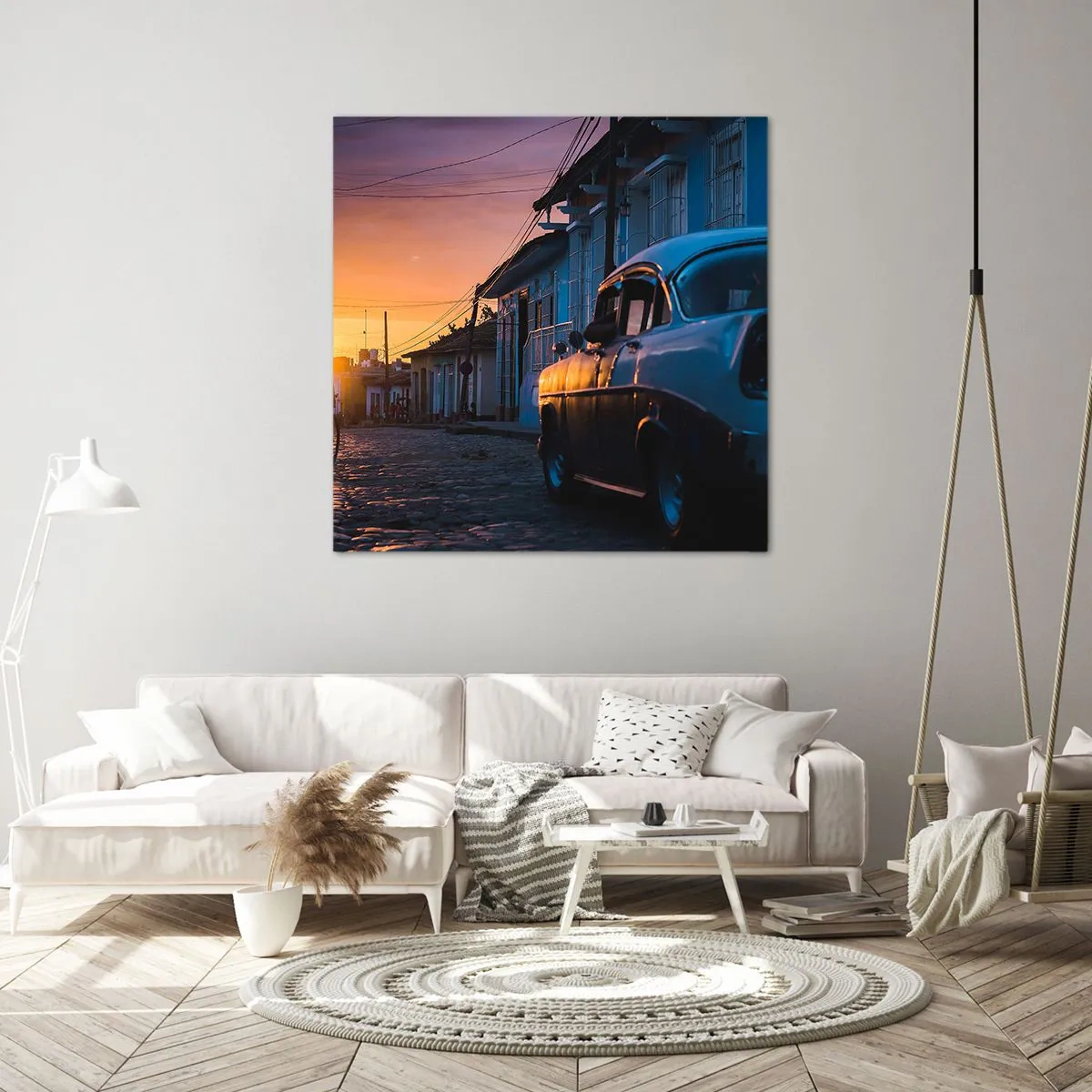 Cuadro sobre lienzo - Impresión de Imagen - Aquí el tiempo se ralentiza - 40x40 cm