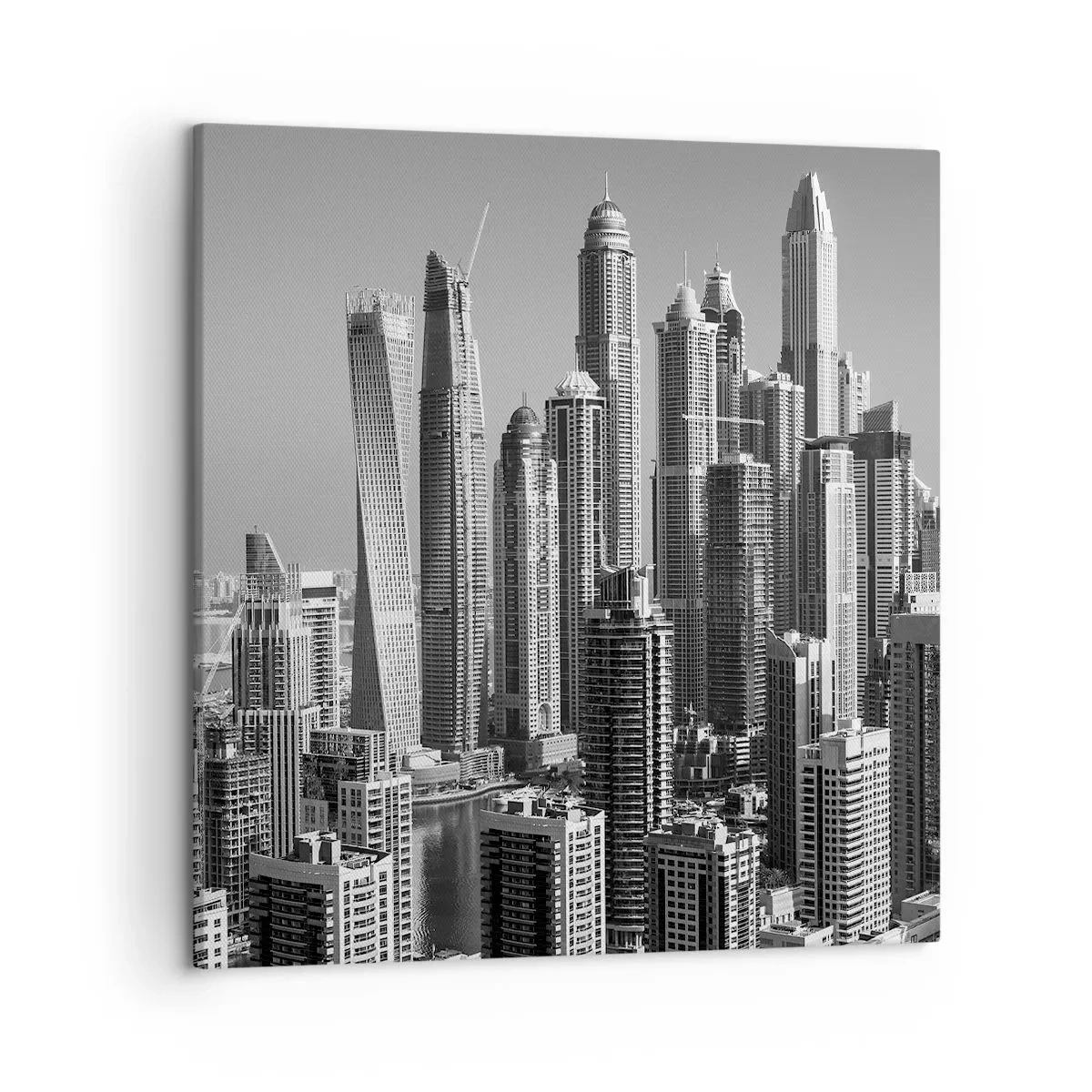 Cuadro sobre lienzo - Impresión de Imagen - Ciudad sobre el desierto - 50x50 cm