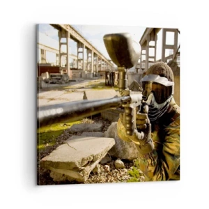 Cuadro sobre lienzo - Impresión de Imagen - Y puedes ser un héroe - 60x60 cm