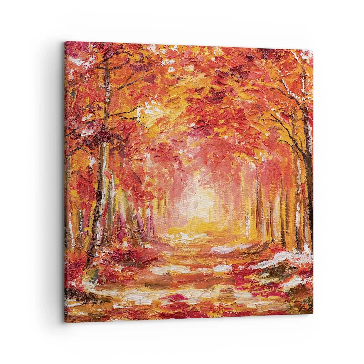 Cuadro sobre lienzo - Impresión de Imagen - Bosque de cobre - 50x50 cm