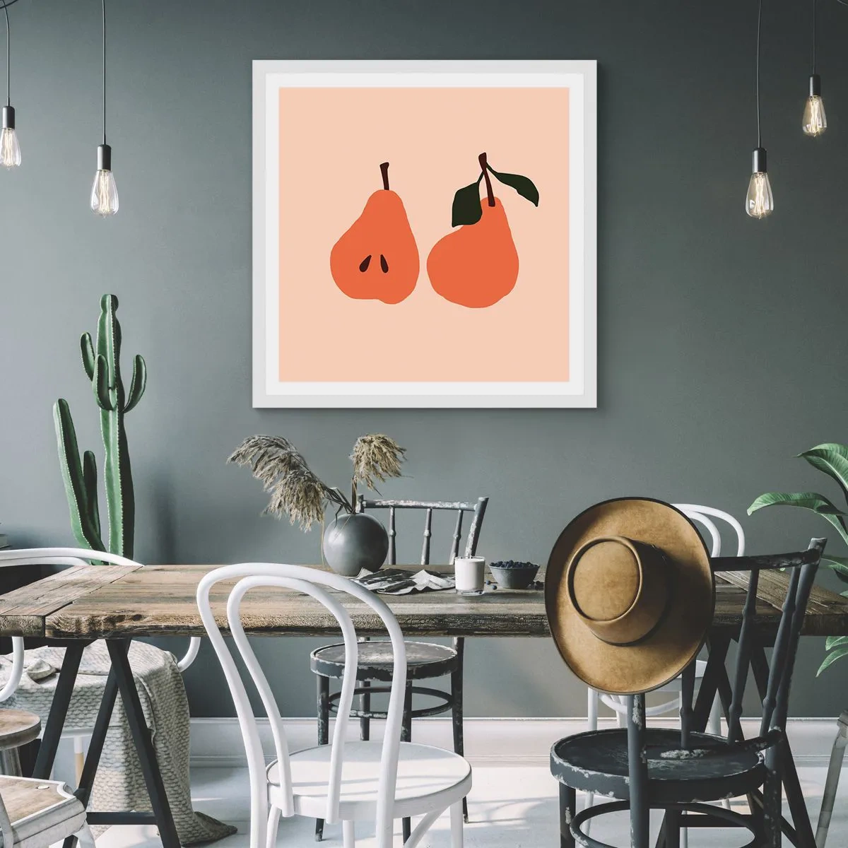 Póster en marco blanco - La dulzura misma - 60x60 cm