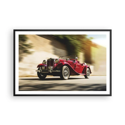 Póster en marco negro - Hermosa pieza de museo - 91x61 cm