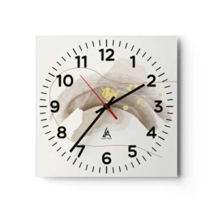 Reloj de pared - Reloj de vidrio - Encontrado en el espacio - 30x30 cm