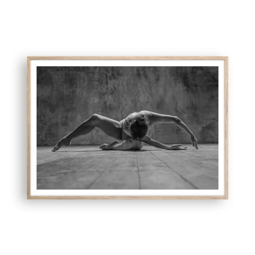 Póster en marco roble claro - Simetría encontrada - 100x70 cm