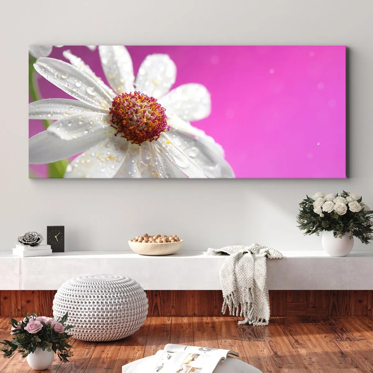 Cuadro sobre lienzo - Impresión de Imagen - Modesto en su belleza - 100x40 cm